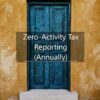 Zero Activity Tax Reporting